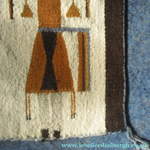 Load image into Gallery viewer, Vintage North American Folk Art Textile. Mid Century Navojo Yei Rug or Wall Hanging
