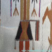 Load image into Gallery viewer, Vintage North American Folk Art Textile. Mid Century Navojo Yei Rug or Wall Hanging
