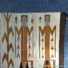 Load image into Gallery viewer, Vintage North American Folk Art Textile. Mid Century Navojo Yei Rug or Wall Hanging
