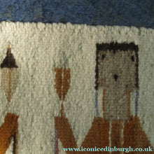 Load image into Gallery viewer, Vintage North American Folk Art Textile. Mid Century Navojo Yei Rug or Wall Hanging
