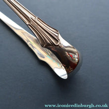 Load image into Gallery viewer, SOLID SILVER with London Hallmark (1906). Edwardian Antique Asparagus Tongs or Pastry Servers
