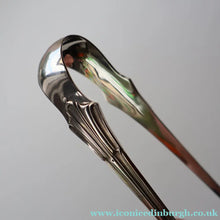 Load image into Gallery viewer, SOLID SILVER with London Hallmark (1906). Edwardian Antique Asparagus Tongs or Pastry Servers
