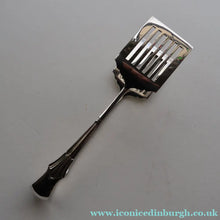 Load image into Gallery viewer, SOLID SILVER with London Hallmark (1906). Edwardian Antique Asparagus Tongs or Pastry Servers
