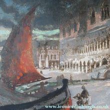 Load image into Gallery viewer, Charles Hodge Mackie Colour Woodcut the Ducal Palace Venice
