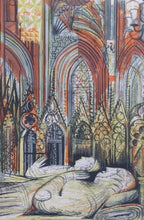 Load image into Gallery viewer, Humphrey Spender Pencil Signed Lithograph 1953 Westminster Abbey
