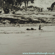 Load image into Gallery viewer, Stanley Anderson Drypoint Etching Avignon from the Rhone 1920s
