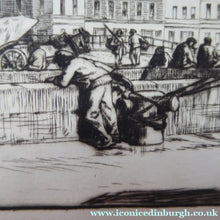 Load image into Gallery viewer, Stanley Anderson 1920s Drypoint Etching La Lieutenance Honfleur France
