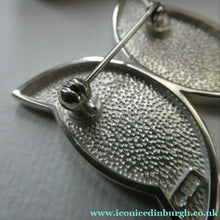Load image into Gallery viewer, Unusual little STERLING SILVER Brooch in the Form of an Abstract Celtic Butterfly
