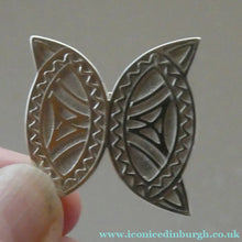 Load image into Gallery viewer, Unusual little STERLING SILVER Brooch in the Form of an Abstract Celtic Butterfly
