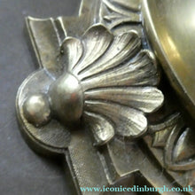 Load image into Gallery viewer, Antique Brass CLASSICAL Table Lamp with Shell &amp; Sunflower Motifs. MILK GLASS SHADE
