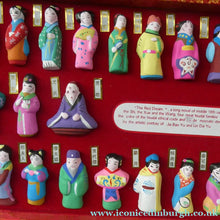 Load image into Gallery viewer, Vintage CHINESE Box Set of The Red Dream Figurines. 78 Miniature Figures. Excellent Condition
