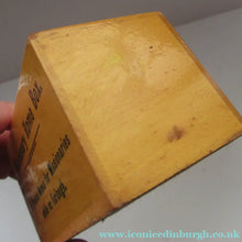 Load image into Gallery viewer, Mauchline Vintage 1930s MISSIONARY Fruitwood Collection Box
