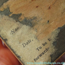 Load image into Gallery viewer, Mauchline Vintage 1930s MISSIONARY Fruitwood Collection Box
