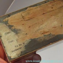 Load image into Gallery viewer, Mauchline Vintage 1930s MISSIONARY Fruitwood Collection Box
