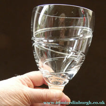Load image into Gallery viewer, Pair of Stuart Crystal Aura Wine Glases Jasper Conran 9 inches
