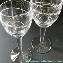 Load image into Gallery viewer, Pair of Stuart Crystal Aura Wine Glases Jasper Conran 9 inches
