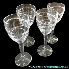 Load image into Gallery viewer, Pair of Stuart Crystal Aura Wine Glases Jasper Conran 9 inches
