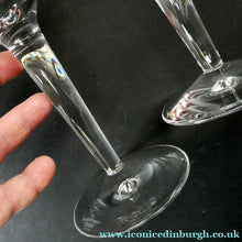 Load image into Gallery viewer, Pair of Stuart Crystal Aura Wine Glases Jasper Conran 9 inches
