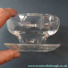 Load image into Gallery viewer, STUART CRYSTAL Woodchester FIVE Matching Sundae Dishes or Bowls. Excellent Condition with Shorter Stem and Flared Foot Section 
