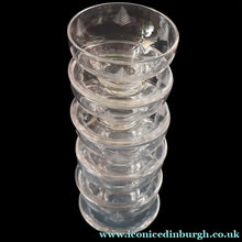 Load image into Gallery viewer, STUART CRYSTAL Woodchester FIVE Matching Sundae Dishes or Bowls. Excellent Condition with Shorter Stem and Flared Foot

