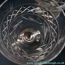 Load image into Gallery viewer, Pair of STUART CRYSTAL IMPERIAL Pattern Large Wine Glasses or Water Goblets. Height: 4 3/4 inches
