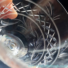 Load image into Gallery viewer, Pair of STUART CRYSTAL IMPERIAL Pattern Large Wine Glasses or Water Goblets. Height: 4 3/4 inches
