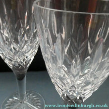 Load image into Gallery viewer, STUART Crystal. Single TEWKESBURY Pattern Wine Glass. Height: 6 7/8 inch
