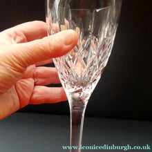 Load image into Gallery viewer, STUART Crystal. Single TEWKESBURY Pattern Wine Glass. Height: 6 7/8 inch 
