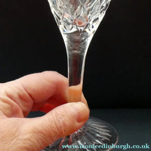 Load image into Gallery viewer, STUART Crystal. Single TEWKESBURY Pattern Wine Glass. Height: 6 7/8 inch

