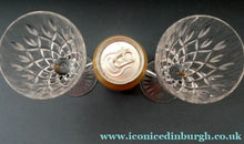 Load image into Gallery viewer, Vintage STUART Crystal. Pair of TEWKESBURY Pattern Wine Glasses. Height: 6 7/8 inches 

