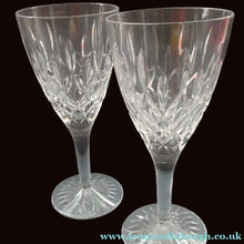 Load image into Gallery viewer, Vintage STUART Crystal. Pair of TEWKESBURY Pattern Wine Glasses. Height: 6 7/8 inches 
