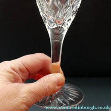 Load image into Gallery viewer, Vintage STUART Crystal. Set of SIX TEWKESBURY Pattern Wine Glasses. Height: 6 7/8 inches
