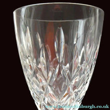 Load image into Gallery viewer, Vintage STUART Crystal. Set of SIX TEWKESBURY Pattern Wine Glasses. Height: 6 7/8 inches

