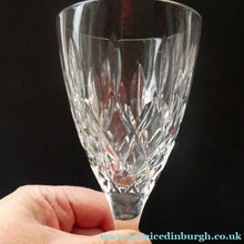 Load image into Gallery viewer, Vintage STUART Crystal. Set of SIX TEWKESBURY Pattern Wine Glasses. Height: 6 7/8 inches
