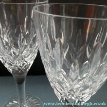 Load image into Gallery viewer, Vintage STUART Crystal. Set of SIX TEWKESBURY Pattern Wine Glasses. Height: 6 7/8 inches

