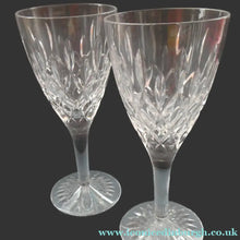 Load image into Gallery viewer, Vintage STUART Crystal. Set of SIX TEWKESBURY Pattern Wine Glasses. Height: 6 7/8 inches
