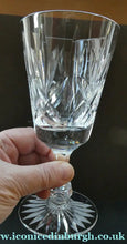 Load image into Gallery viewer, Boxed Set of Four Richmond Pattern Red Wine Stuart Crystal Glasses 6 1/2 inches
