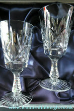 Load image into Gallery viewer, Boxed Set of Four Richmond Pattern Red Wine Stuart Crystal Glasses 6 1/2 inches
