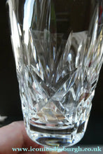 Load image into Gallery viewer, Boxed Set of Four Richmond Pattern Red Wine Stuart Crystal Glasses 6 1/2 inches
