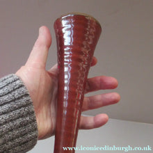 Load image into Gallery viewer, 1970s BRITISH Studio Pottery Vase. Chimney Vase by Mike Labrum Spiral Pottery
