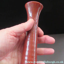 Load image into Gallery viewer, 1970s BRITISH Studio Pottery Vase. Chimney Vase by Mike Labrum Spiral Pottery
