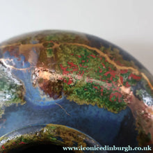 Load image into Gallery viewer, STUDIO POTTERY. Collectable 1980s Squat Vase with Stunning Lustre Glazes by Tony Laverick (b.1961). SIGNED
