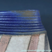Load image into Gallery viewer, STUDIO POTTERY. David Howard Jones (b. 1953). 1980s Raku Vase with Crackle Glaze and Abstract Decoration
