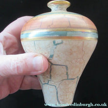 Load image into Gallery viewer, British Studio Pottery Miniature Bottle Vase by Tony Laverick 1990s

