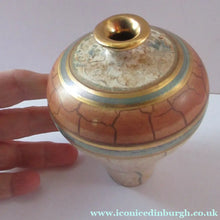 Load image into Gallery viewer, British Studio Pottery Miniature Bottle Vase by Tony Laverick 1990s
