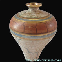 Load image into Gallery viewer, British Studio Pottery Miniature Bottle Vase by Tony Laverick 1990s
