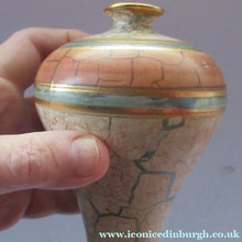 Load image into Gallery viewer, British Studio Pottery Miniature Bottle Vase by Tony Laverick 1990s
