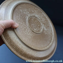 Load image into Gallery viewer, STUDIO POTTERY. Large Plate or Platter with Abstract Floral Motifs. Crich Pottery (Diana Worthy). 10 1/2 inches diameter
