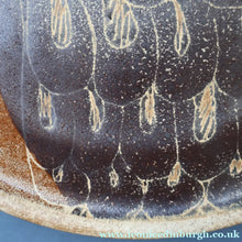 Load image into Gallery viewer, STUDIO POTTERY. Large Plate or Platter with Abstract Floral Motifs. Crich Pottery (Diana Worthy). 10 1/2 inches diameter
