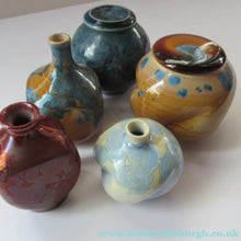 Load image into Gallery viewer, Julie Brooke Crystalline Glaze Miniature Bottle Vase
